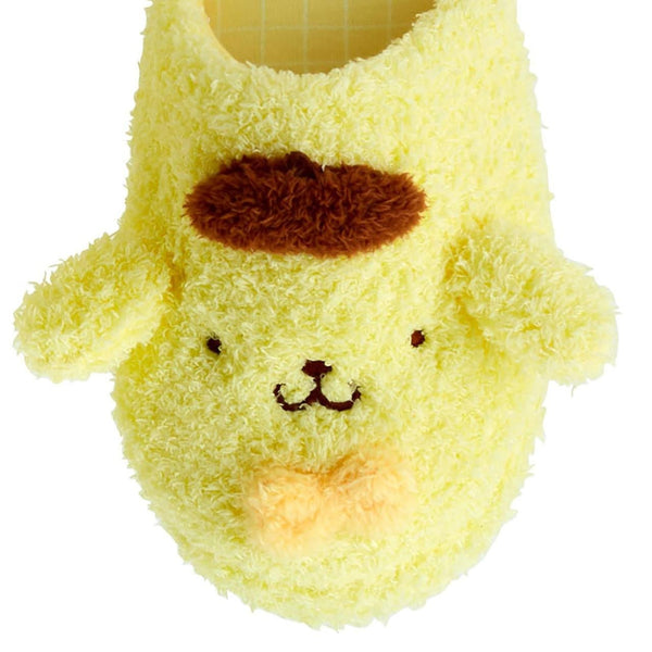 Sanrio Pompompurin Face Fluffy Slippers 25cm - Twinkle Glory
