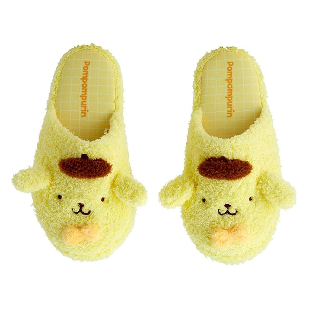 Sanrio Pompompurin Face Fluffy Slippers 25cm - Twinkle Glory