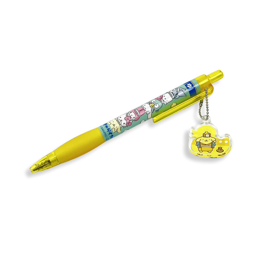 Sanrio Pompompurin Hot Spring Journey Ballpoint Pen - Twinkle Glory