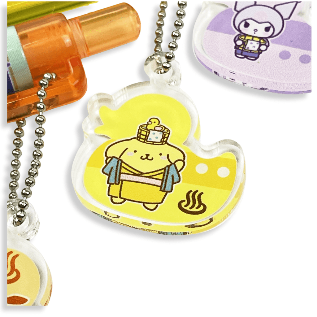 Sanrio Pompompurin Hot Spring Journey Ballpoint Pen - Twinkle Glory