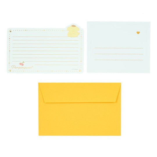 Sanrio Pompompurin Mini Letter Set with Envelopes & Stickers - Twinkle Glory