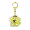 Sanrio Pompompurin Plump 3D Heart Crystal Acrylic Keychain - Twinkle Glory