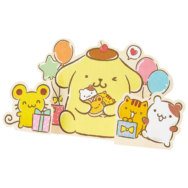 Sanrio Pompompurin Presents Birthday Greeting Message Card - Twinkle Glory