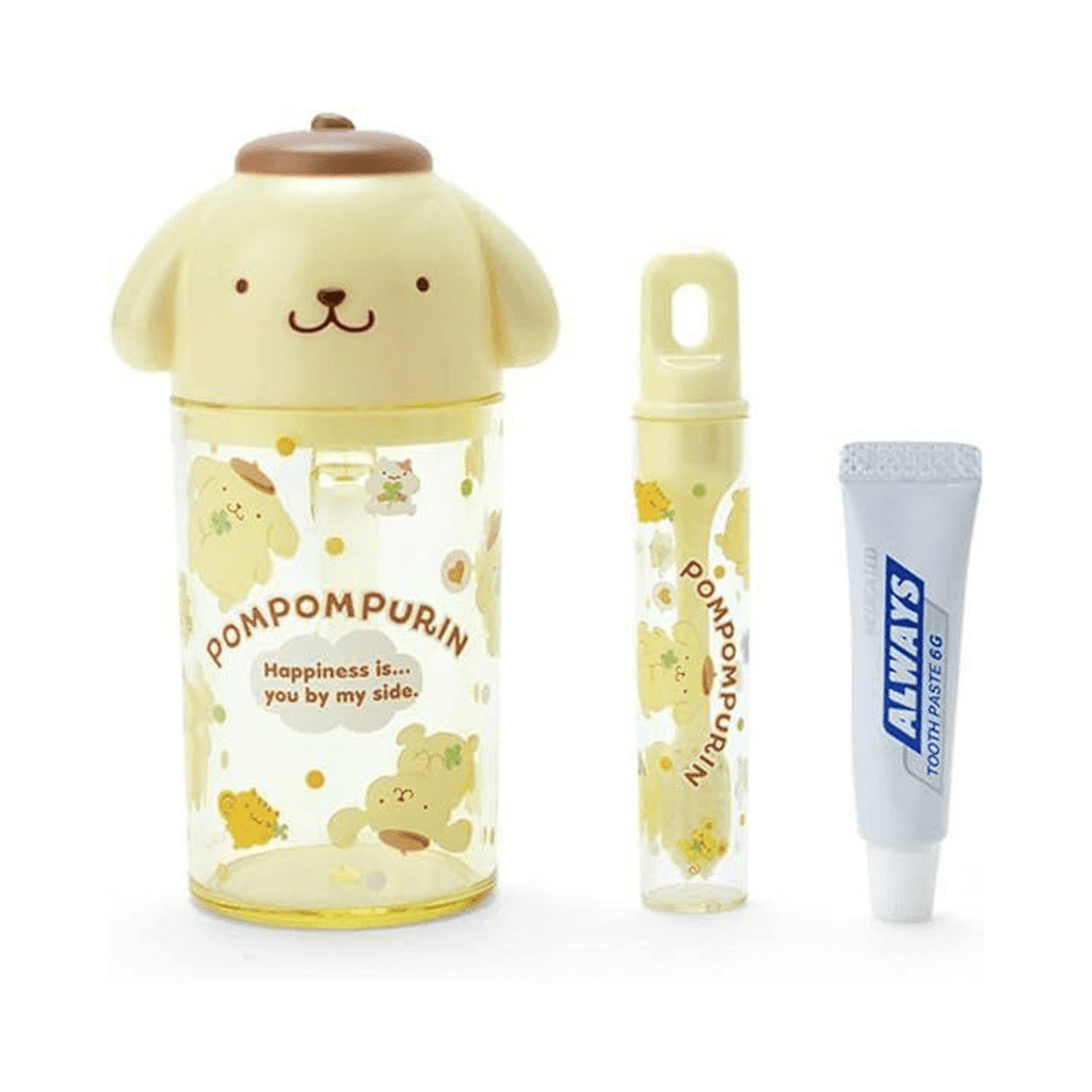 Sanrio Pompompurin Toothbrush & Cup Set - Twinkle Glory