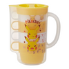 Twinkle Glory Skater Pokémon Pikachu stacking cup and jug set featuring playful yellow character prints on plastic