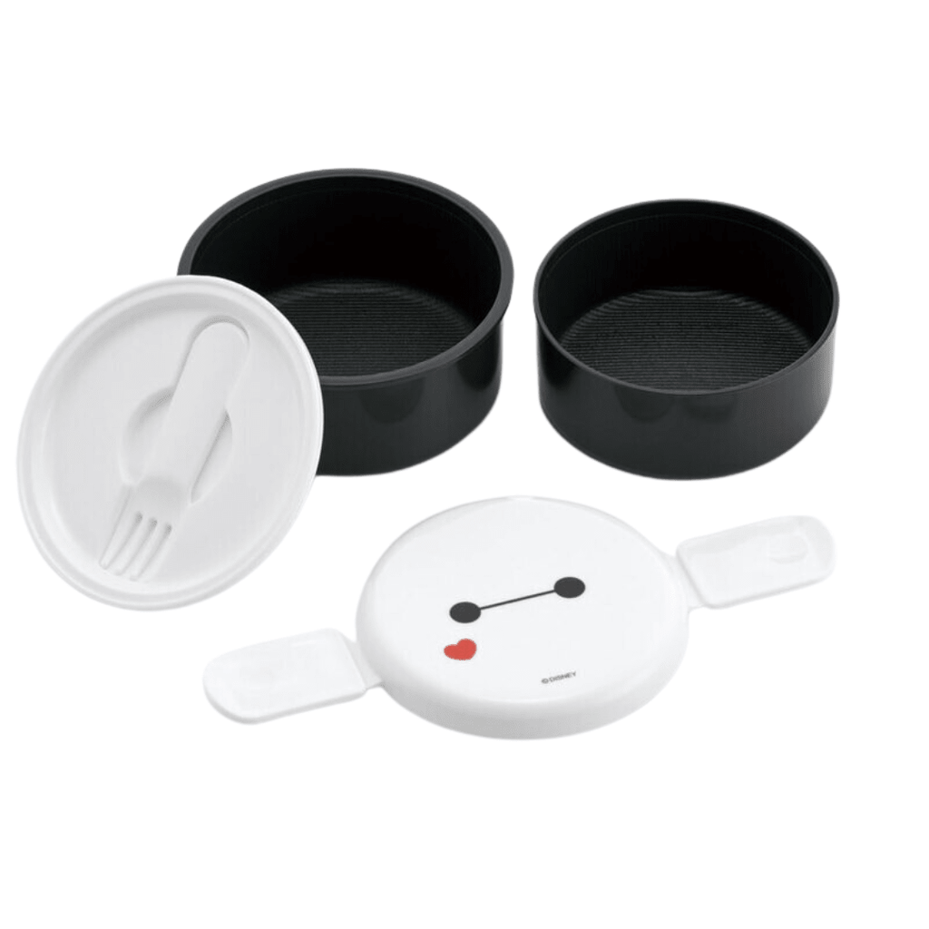 Skater Disney Baymax 2 - tier Round Bento Lunch Box 500ml - Twinkle Glory