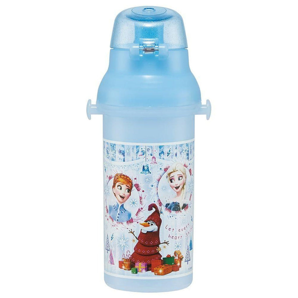 Skater Disney Frozen Anna and Elsa Plastic One Touch Bottle 480ml - Twinkle Glory