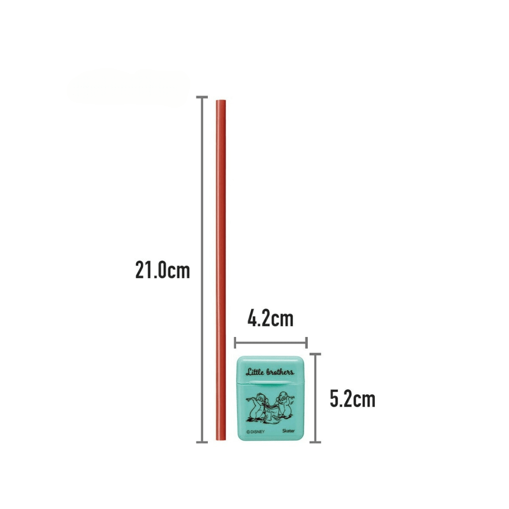 Skater Disney Mickey and Minnie Mouse Sillicone Straw with Case 21cm - Twinkle Glory