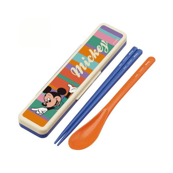 Skater Disney Mickey Mouse Chopstick and Spoon Set - Twinkle Glory