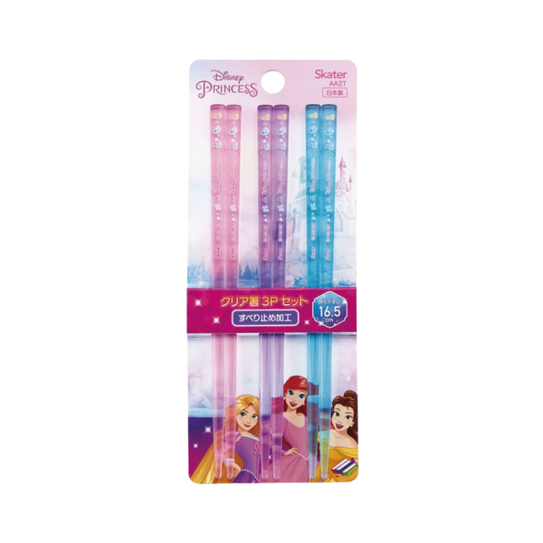 Skater Disney Princess Chopsticks 16.5cm Set of 3 - Twinkle Glory