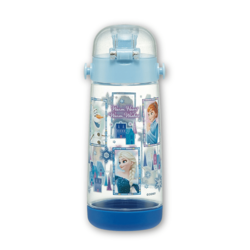 Skater Disney Princess Frozen Clear One Touch Bottle 480ml - Twinkle Glory