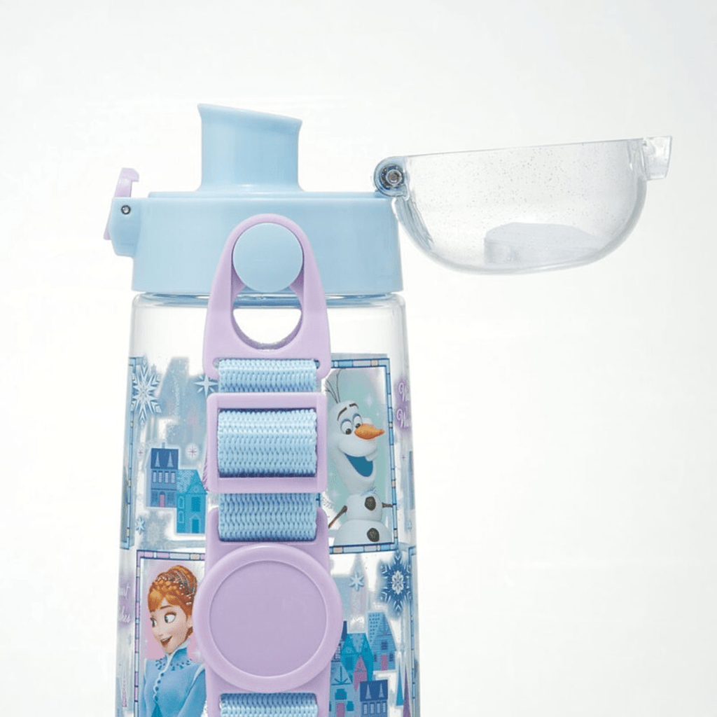 Skater Disney Princess Frozen Clear One Touch Bottle 480ml - Twinkle Glory