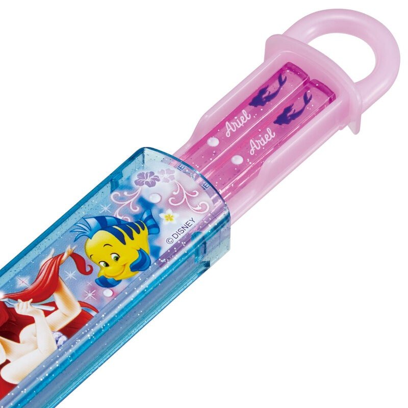 Skater Disney Princess Little Mermaid Ariel Children Chopsticks Box Case Set - Twinkle Glory