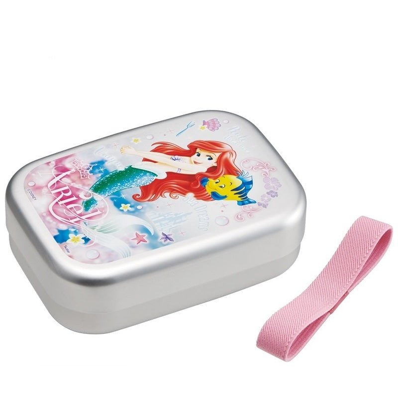 Skater Disney Princess The Little Mermaid Ariel Aluminium Bento Lunch Box 370ml - Twinkle Glory