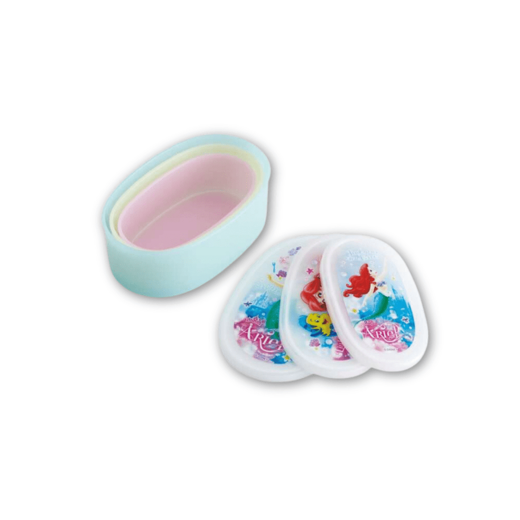 Skater Disney Princess The Little Mermaid Ariel Bento Lunch Box 3pcs - Twinkle Glory