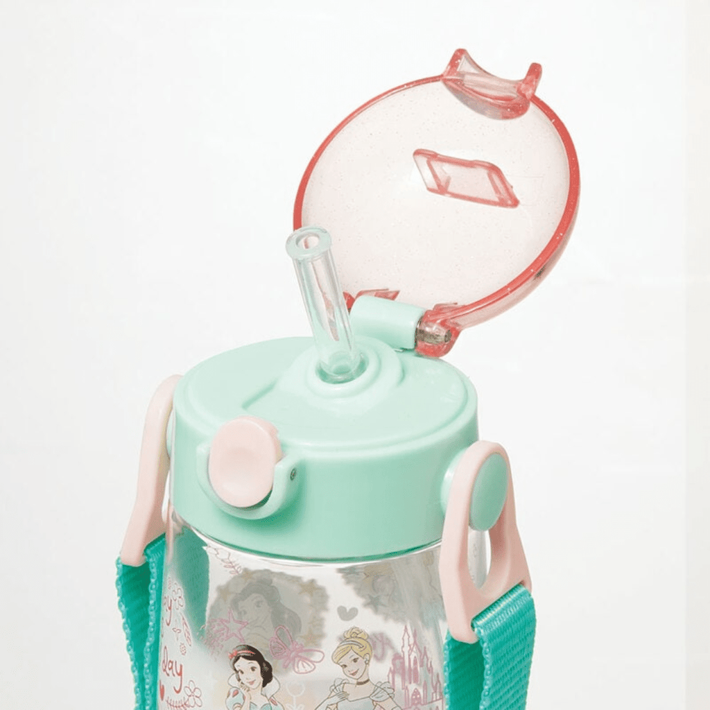Skater Disney Princesses One Push Straw Bottle 480ml - Twinkle Glory