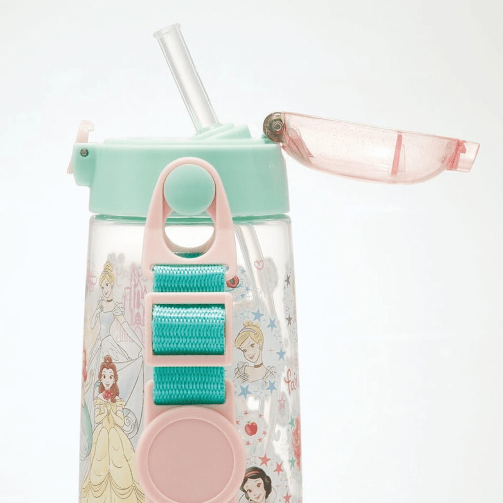 Skater Disney Princesses One Push Straw Bottle 480ml - Twinkle Glory
