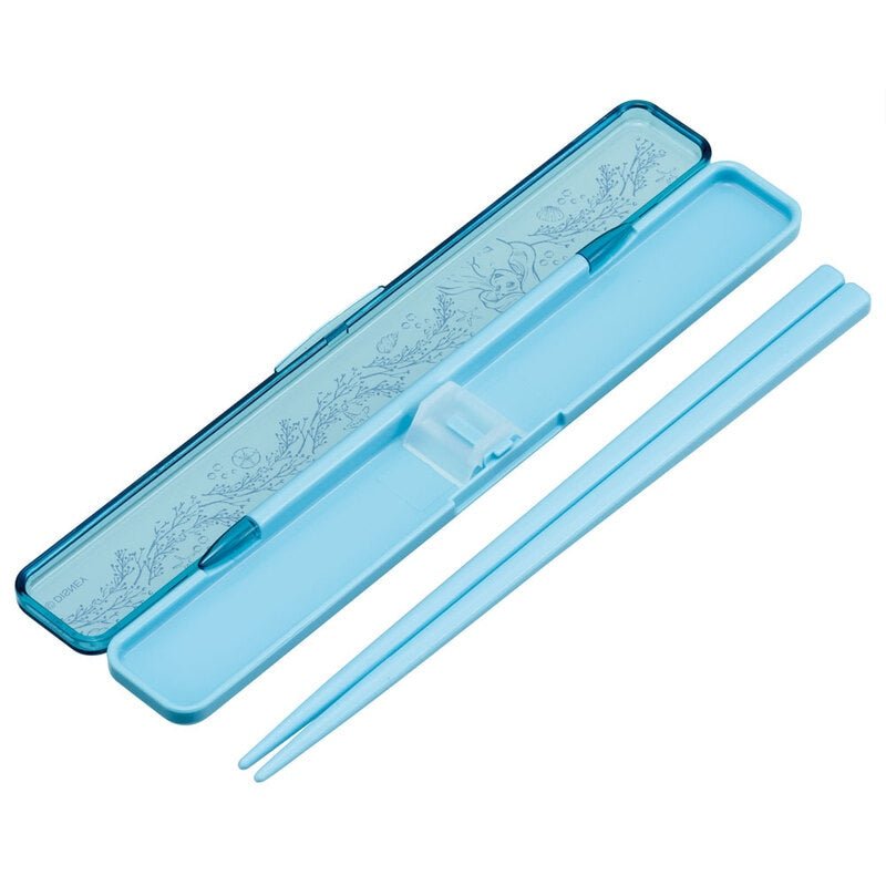 Skater Disney The Little Mermaid Ariel Children Chopsticks Box Case Set - Twinkle Glory