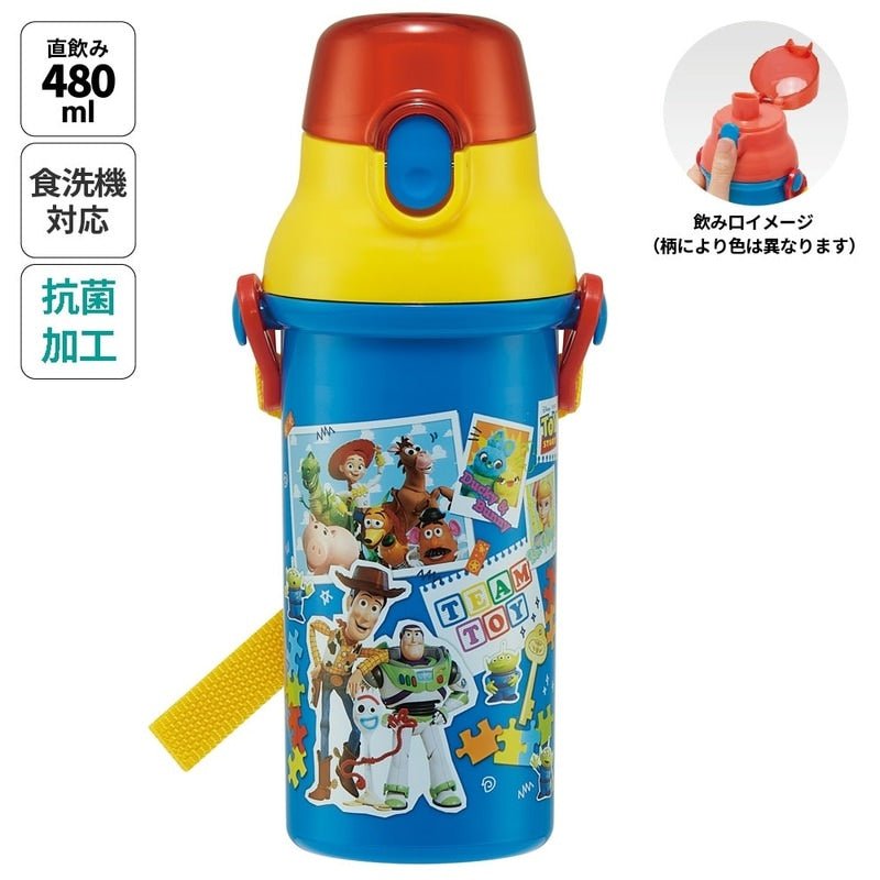 Skater Disney Toy Story Plastic One Push Bottle 480ml - Twinkle Glory