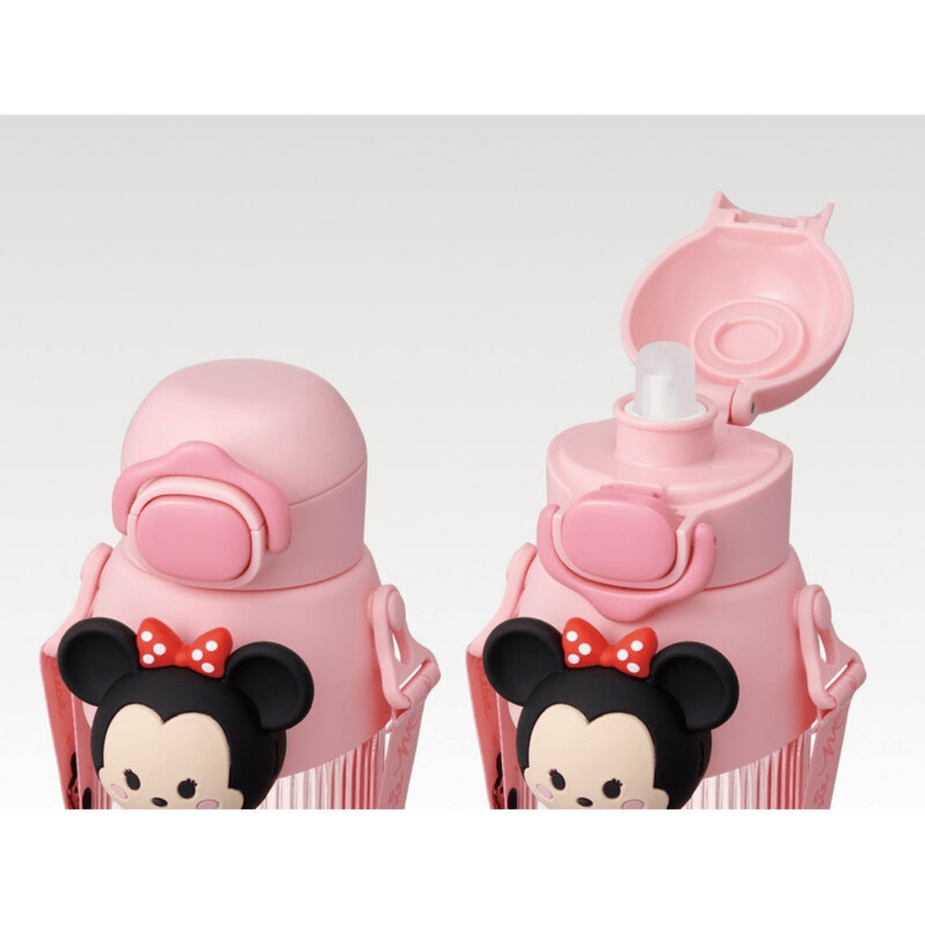 Skater Disney Tsum Tsum Minnie Mouse 3D Mascot Straw Bottle 590ml - Twinkle Glory