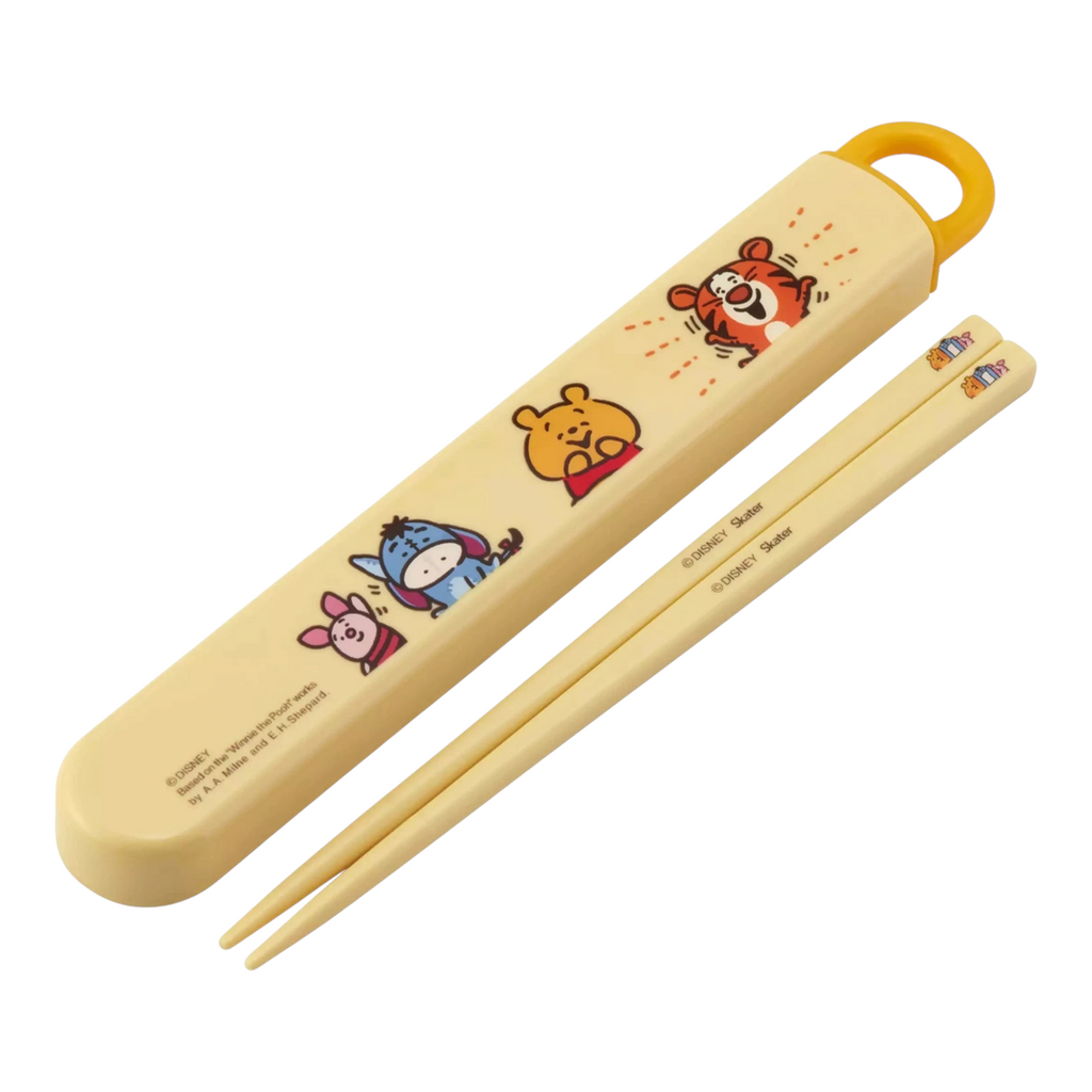 Skater Disney Winnie The Pooh Children Chopsticks Box Case Set - Twinkle Glory