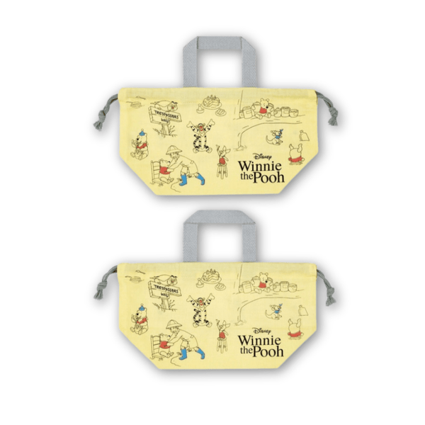 Skater Disney Winnie the Pooh Cotton Bento Lunch Bag - Twinkle Glory