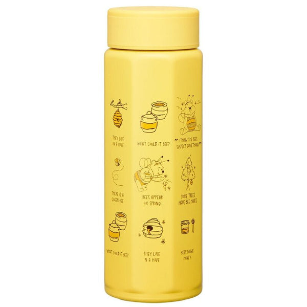 Skater Disney Winnie The Pooh Hexagonal Yellow Water Bottle 500ml - Twinkle Glory