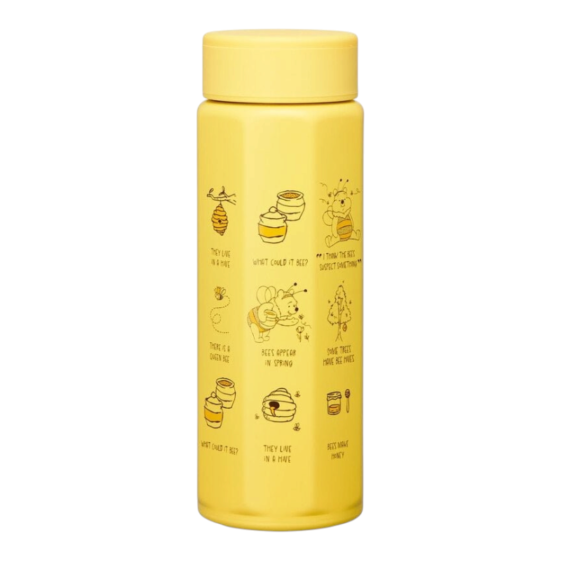Skater Disney Winnie The Pooh Hexagonal Yellow Water Bottle 500ml - Twinkle Glory