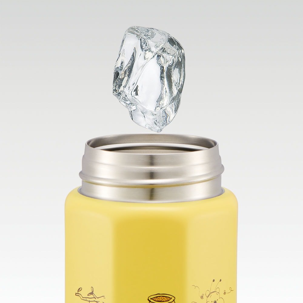 Skater Disney Winnie The Pooh Hexagonal Yellow Water Bottle 500ml - Twinkle Glory