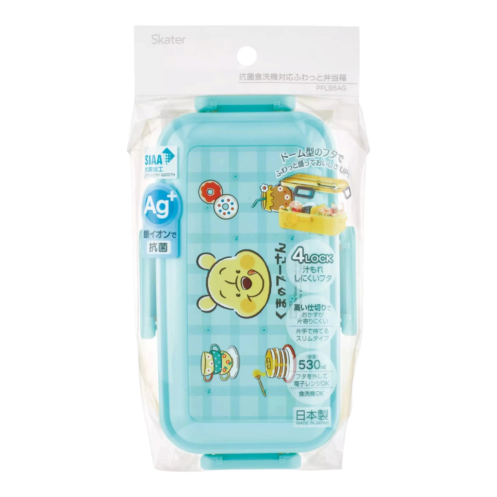 Skater Disney Winnie the Pooh Retro Cafe Bento Lunch Box 530ml - Twinkle Glory
