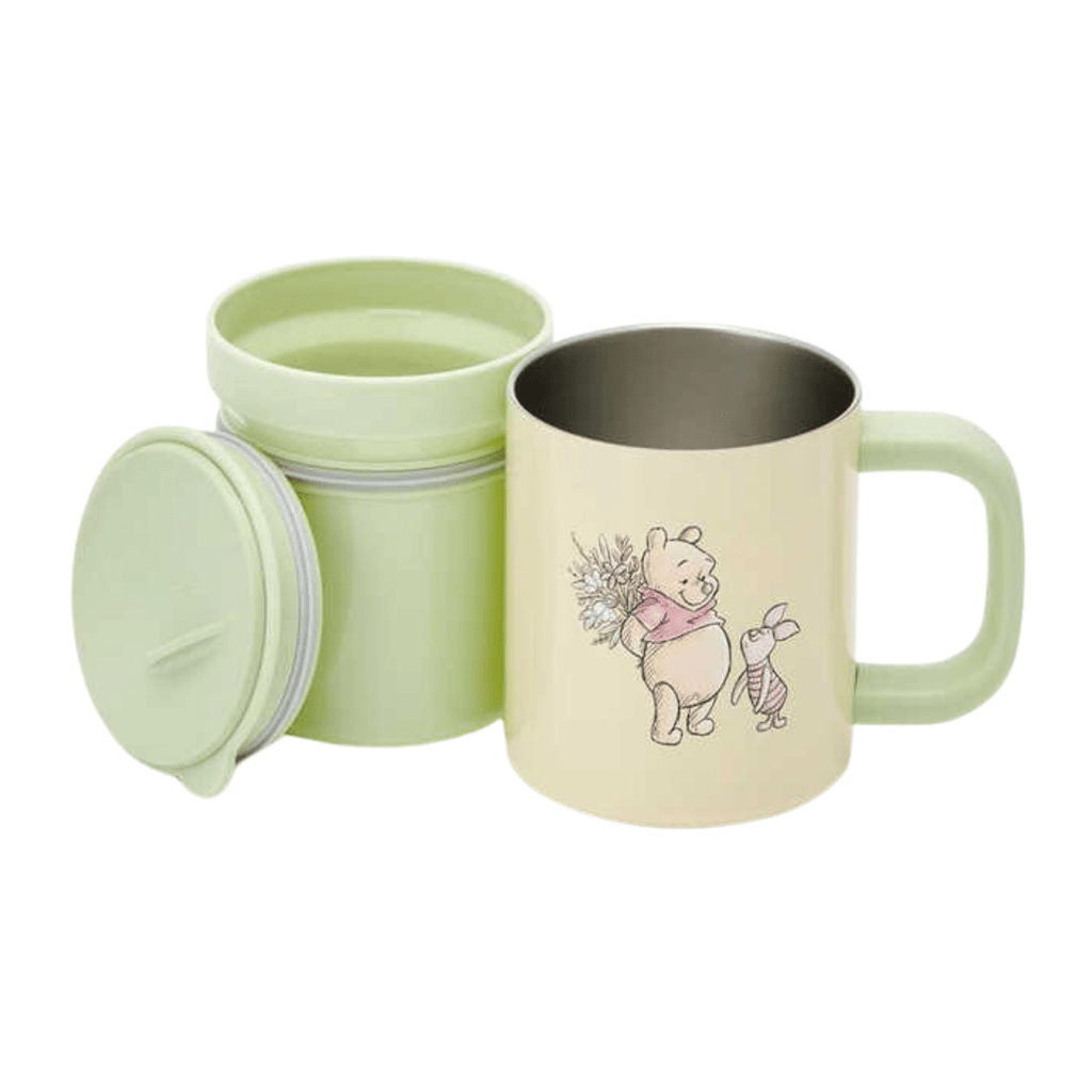 Skater Disney Winnie The Pooh Stainless Steel Mug with Inner Cup 330ml - Twinkle Glory
