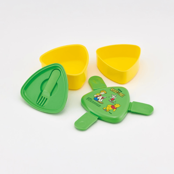 Skater Disney Winnie the Pooh Triangular Two Tier Lunch Box 500ml - Twinkle Glory