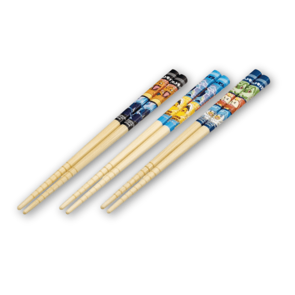 Skater Pokemon Bamboo Chopsticks 3 Pairs Set - Twinkle Glory