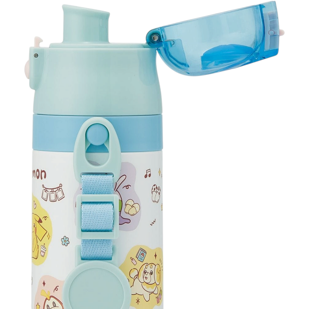 Skater Pokémon IX Characters Thermos Bottle with Locking Lid and Cup 470ml - Twinkle Glory