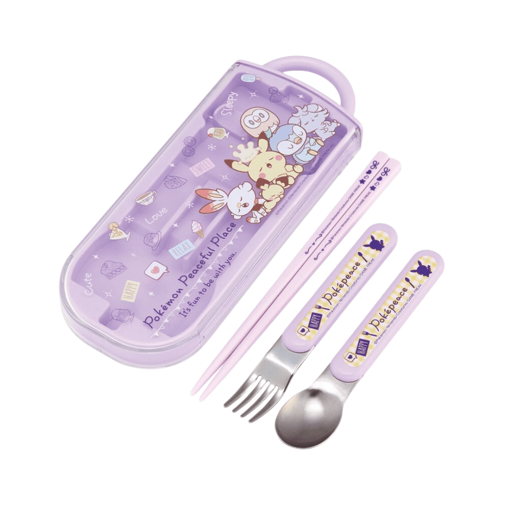 Skater Pokémon Peaceful Place Children's Cutlery 3pc Set - Twinkle Glory