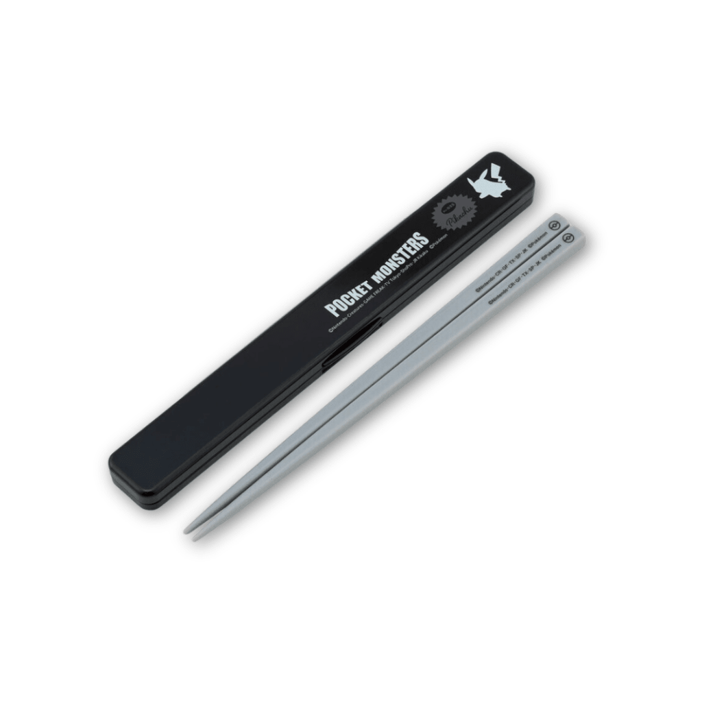 Skater Pokémon Pikachu Chopsticks Black Box Case Set - Twinkle Glory