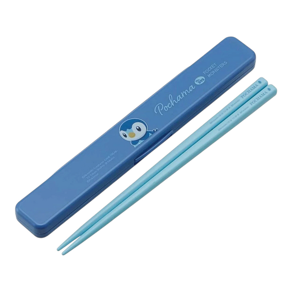 Skater Pokemon Piplup Children Chopsticks Box Case Set - Twinkle Glory