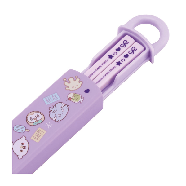 Skater Pokémon Purple Chopsticks Box Case Set - Twinkle Glory