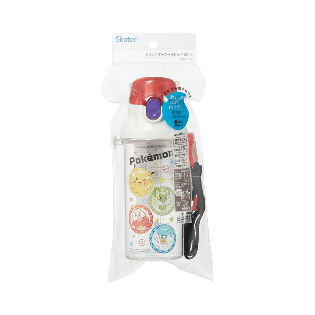 Skater Pokémon Water Bottle 480ml - Twinkle Glory