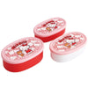 Skater Sanrio Hello Kitty Sealed Kids Container 3pc Set