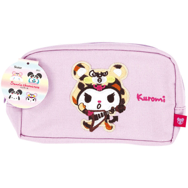 Skater Sanrio Kuromi Stitched Pencil Case