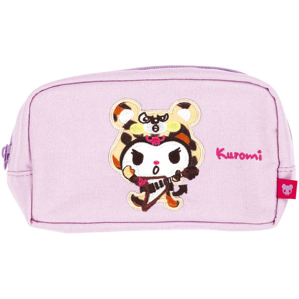 Skater Sanrio Kuromi Stitched Pencil Case