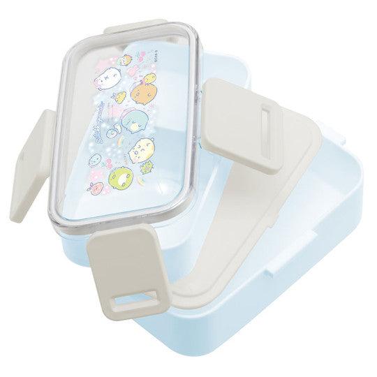 Sumikko Gurashi Blue Grey Two-tiered Lunch Box with 4 Locks 600ml