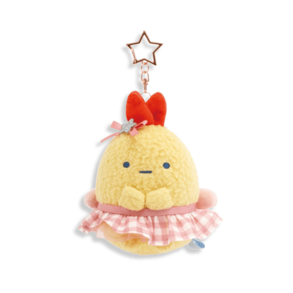 Sumikko Gurashi Dreaming Idol Ebifurai no Shippo Plush Keychain - Twinkle Glory