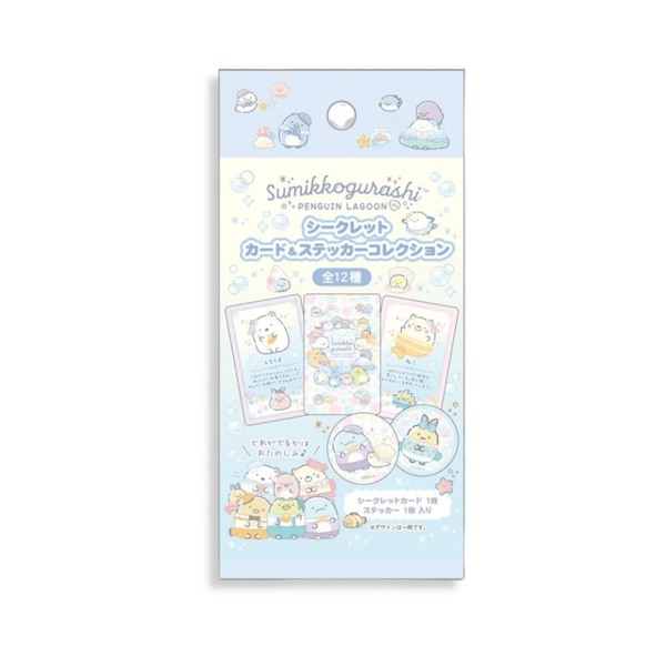 Sumikko Gurashi Penguin Lagoon Secret Card & Sticker Blind Pack Collection - Twinkle Glory