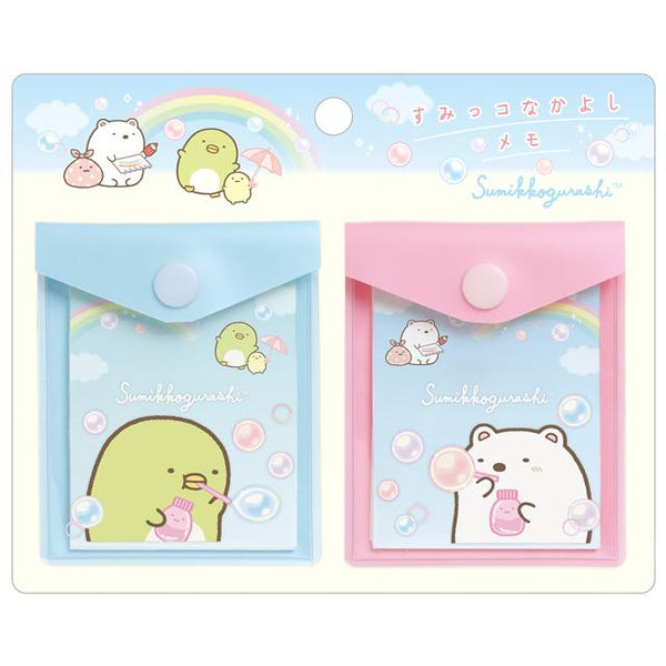 Sumikko Gurashi Shirokuma & Penguin? Bubbles Memo Case Set - Twinkle Glory