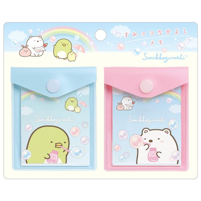 Sumikko Gurashi Shirokuma & Penguin? Bubbles Memo Case Set - Twinkle Glory