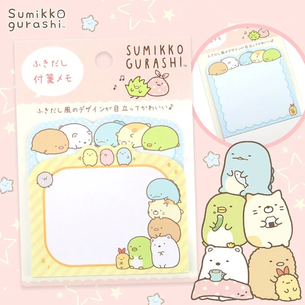 Sumikko Gurashi Speech Balloon Pink Sticky Notes