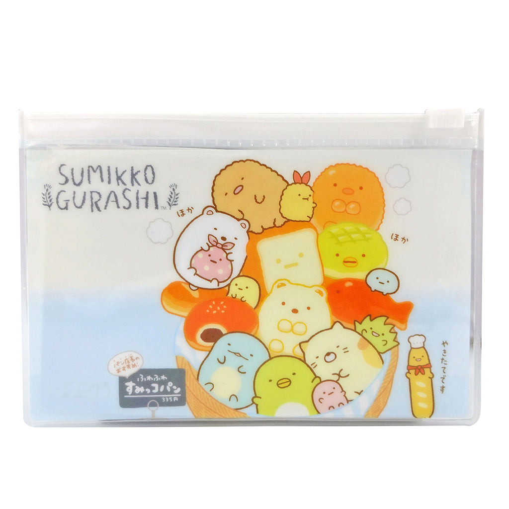 Sumikko Gurashi Zipper Pouch with Sticky Notes