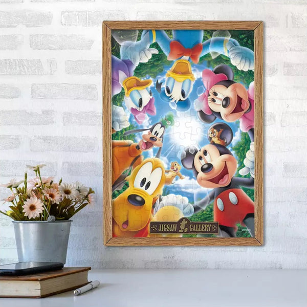 Tenyo Disney Mickey Mouse & Friends Let's Connect the Hearts Jigsaw Puzzle 108pcs